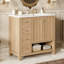 Meuble-lavabo (doit inclure le meuble-lavabo et le lavabo) avec rangement, salle de bain moderne en bois