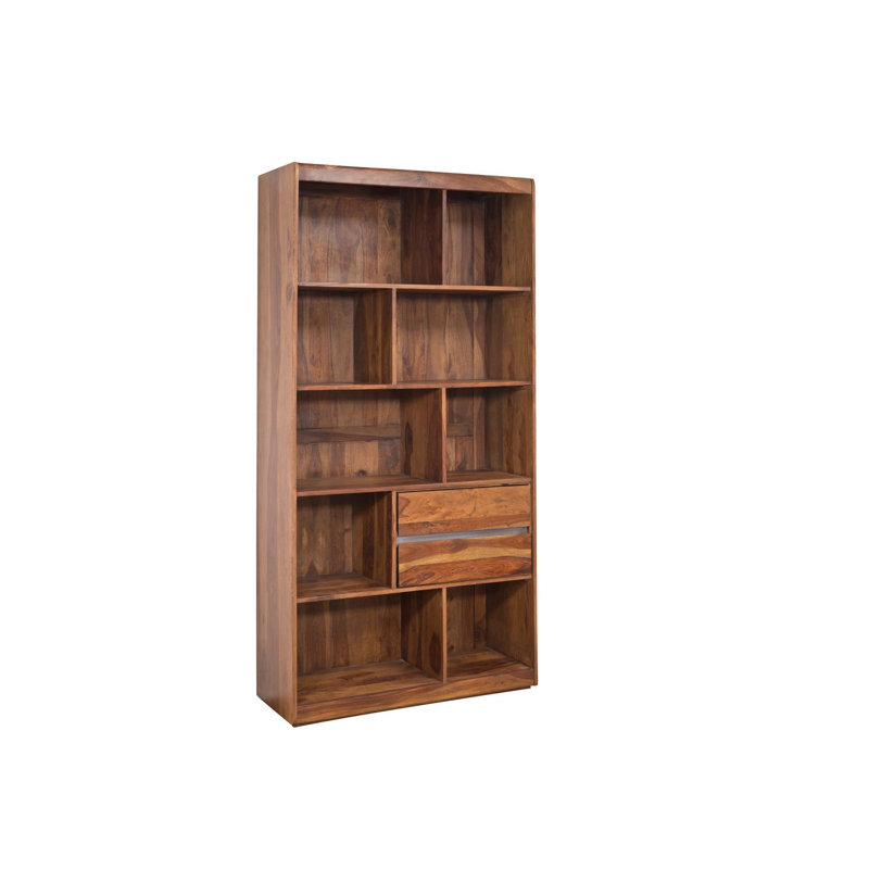 Sydney 205cm H x 102cm W Solid Wood Standard Bookcase, Nobel unique