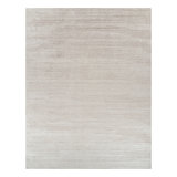 Rug & Kilim’S Oversized Textural Rug In Solid Taupe And White Tones And Striae