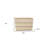 24" Natural Solid Wood Three Drawer Nightstand