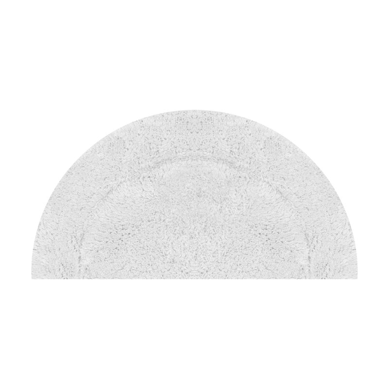 Candeloro Slice Bath Rug 17"x30", Light Gray
