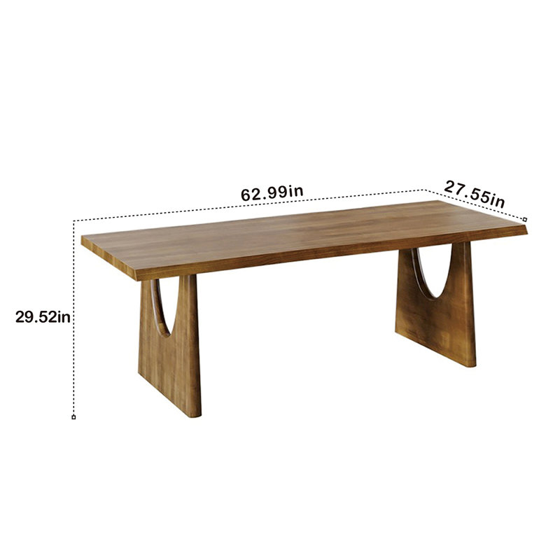 Ensemble de salle à manger Gimbel, H 29,52 po x L 27,55 po x l 62,99 po