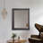 28x34 Black with Silver Pewter Beveled Wall Mirror with Wide Frame for Bathroom Vanity, Entryway, Hallway, Living Room