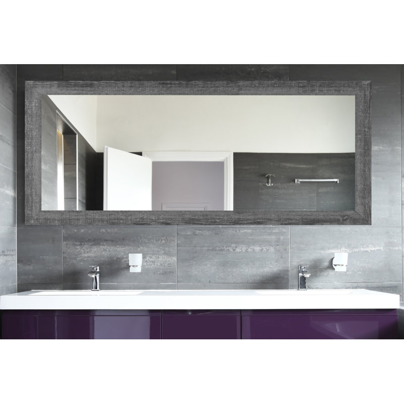Solid Wood Flat Wall Mirror, 32" x 48"