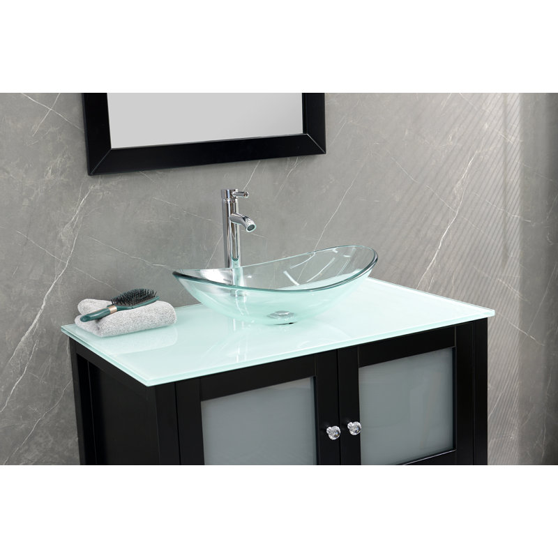 Najely 36" Single Bathroom Vanity Set, Black