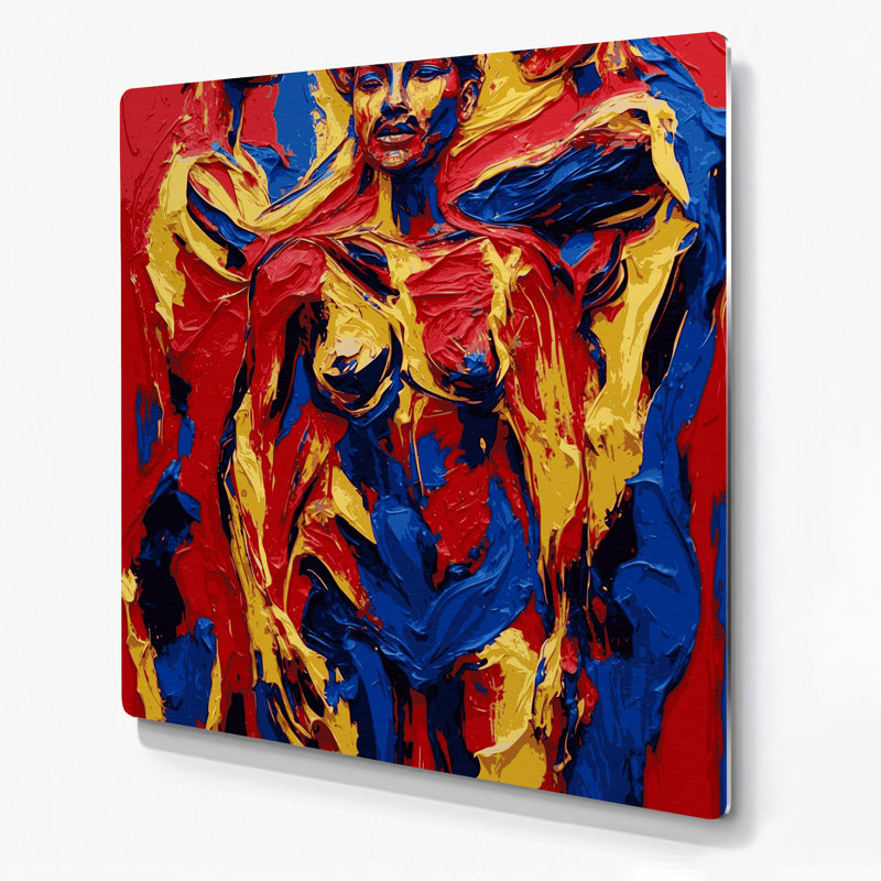 Art mural abstrait 81, H 16 po x l 16 po
