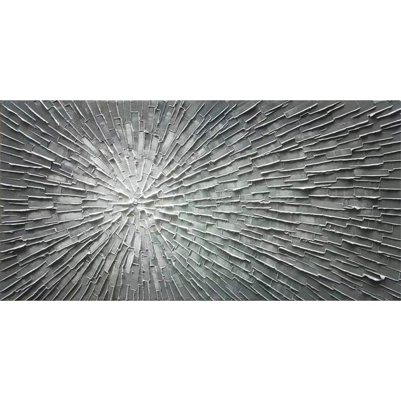 Abstrait - peinture sur toile tendue, H 24 po x l 48 po
