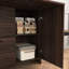 Armoire de bureau pour l'efficacité du bureau à la maison - avec rangement Noyer