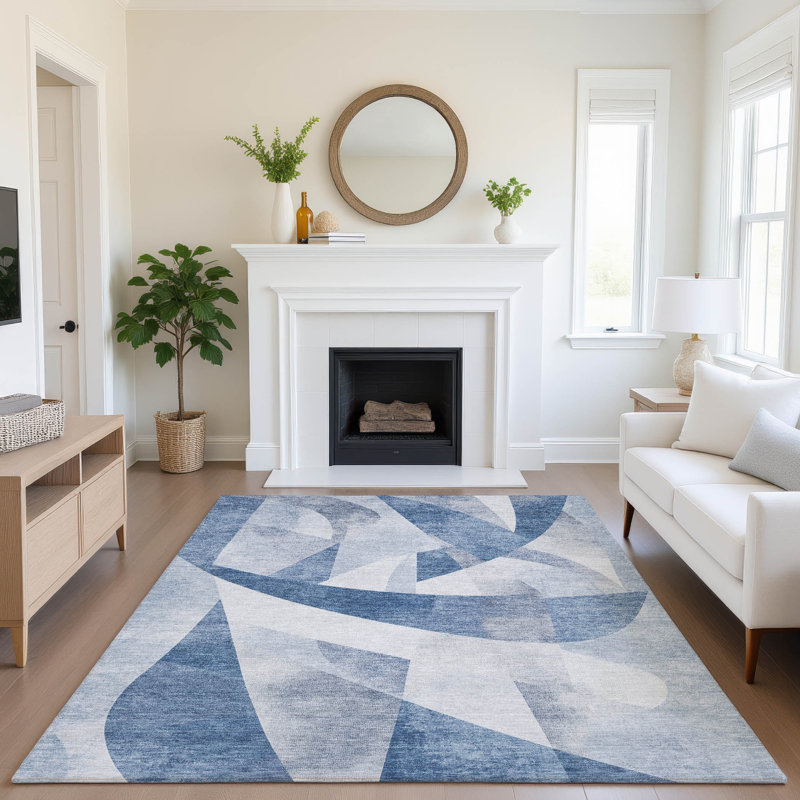 Tapis tourbillon de qualité supérieure lavable à la machine Ashington AMF1836, Rectangle 2 pi 6 po x 3 pi 10 po