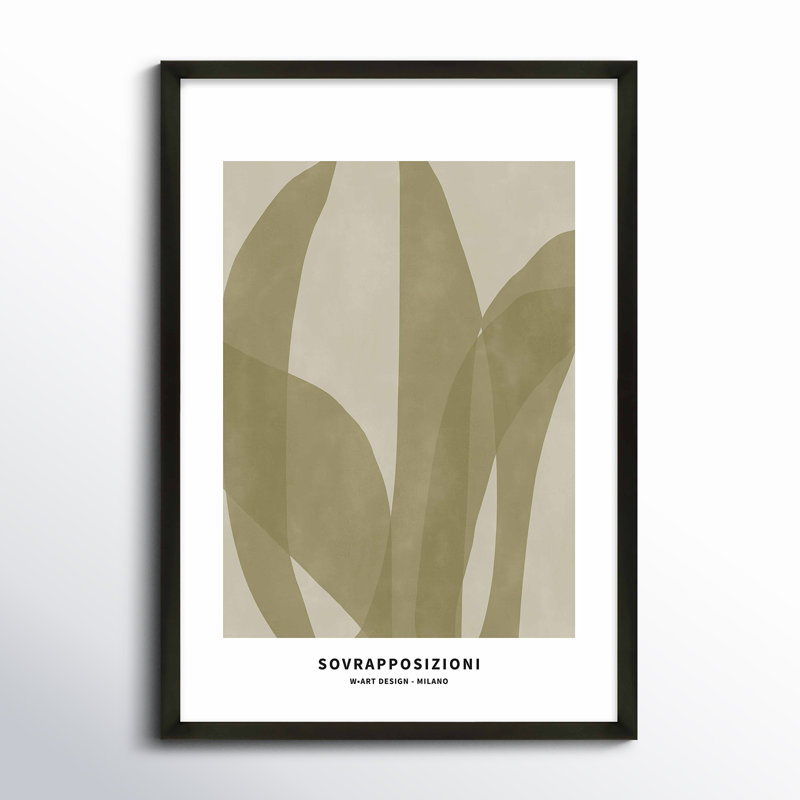 Marine Flora 3 Print, Black, 25" H x 17.5" W x 1.25" D