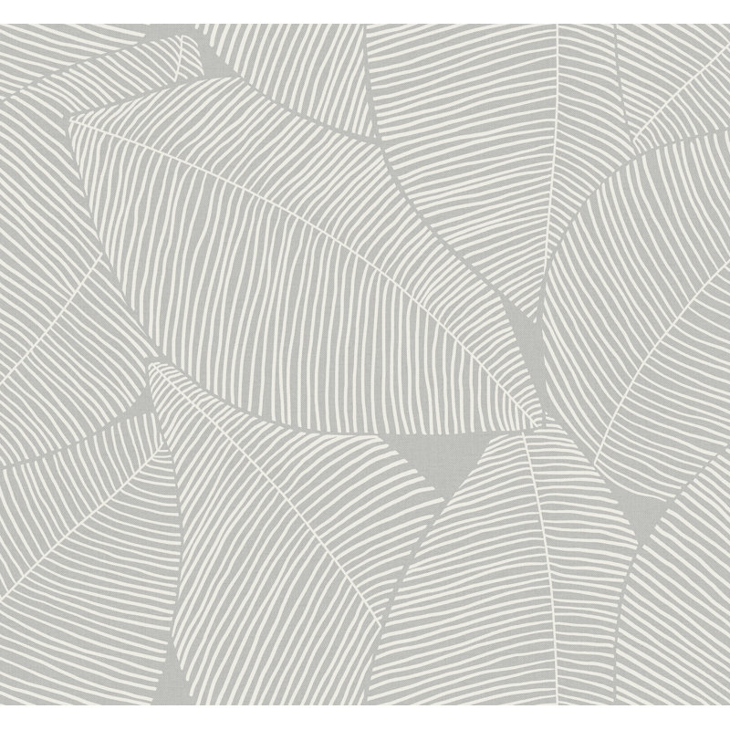 Rouleau de papier peint Ismay Magnolia L 27 pi x l 27 po, Gris rêveur