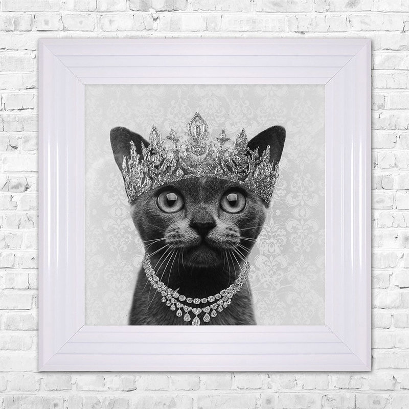 Single Picture Frame Print, 55cm H x 55cm W, White Framed