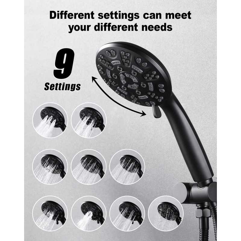 Pressure-Balanced (Temperature And Volume) Complete Shower System