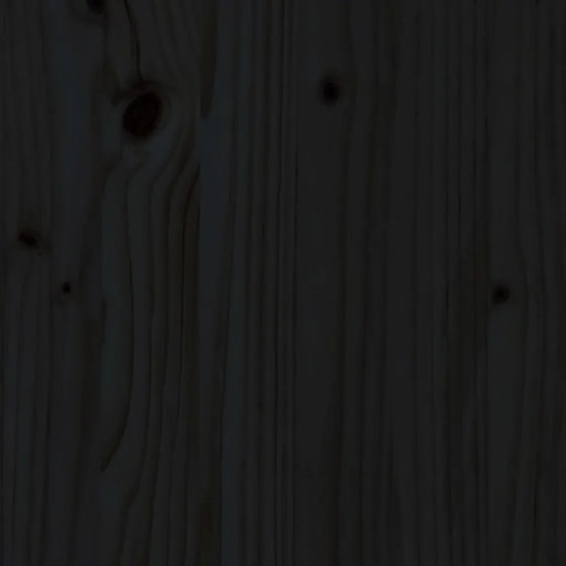 Schiavo Solid Wood Headboard, 125.5 x 100 cm, Black