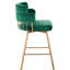 26 po, tabouret de bar pivotant à 180 ° à hauteur de comptoir de 2 po, style moderne, siège baquet, support de 300 lb, matériau, assemblage facile, fonctionnalité, hauteur des patins en plastique, pivotant, tabourets, 2,