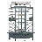 Meachum 72'' Iron Play Top Floor Bird Cage with Perch-27290733