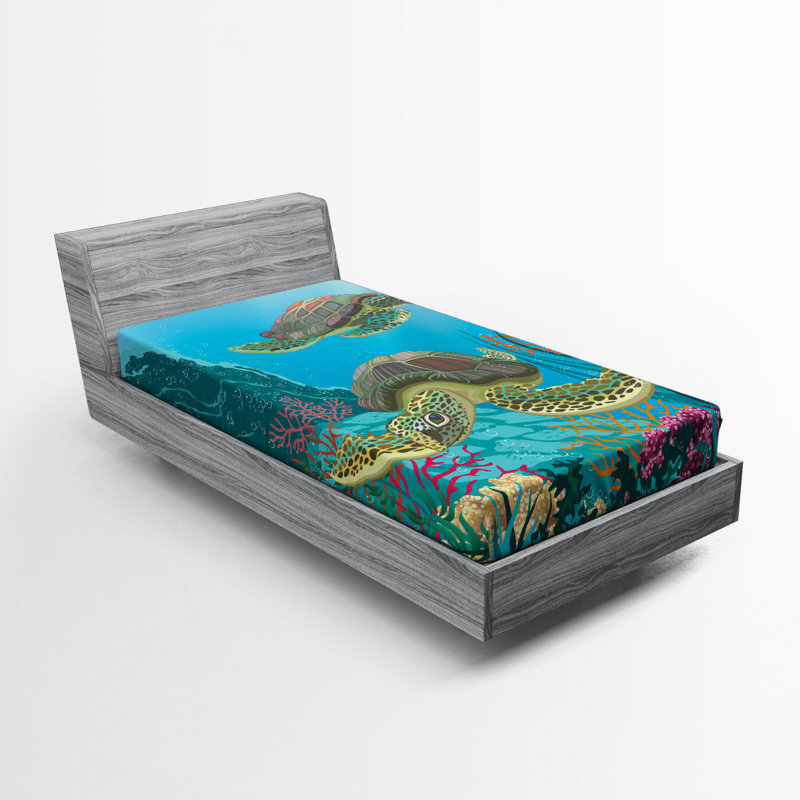 Microfiber Patterned Fitted Sheet, Twin Fitted Sheet