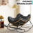 Weixel Wicker Rocking Chair With Cushion And Footrest