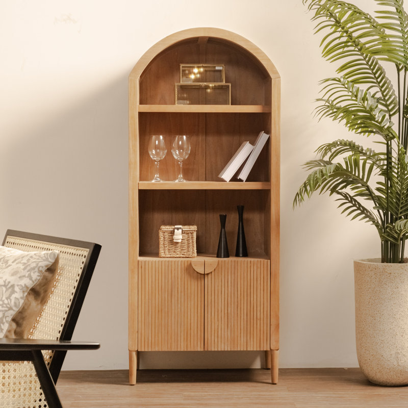 Javon - Arched Display Cabinet, Brown
