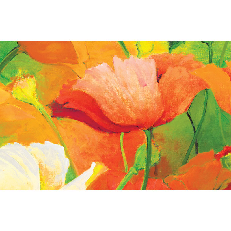 Bright Tulips - Wrapped Canvas Print, 30cm H x 46cm W 