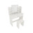 Vanity Table With One Drawer, Adjustable Mirror, Ample Open Shelves, Comfortable Stool, Modern Design, Ancient White, Particle Board + , 50.06 In Height Drawer Mirror Table, Storage, Matching Elegant