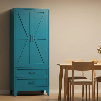 Armoire-penderie en métal Teal