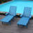 Outdoor Chaise Lounge With 4-Position Adjustable Backrest For Patio, Poolside, Deck-505566