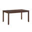 Classic 6Pc Dinng Set Table Bench 4X Chaises Similicuir