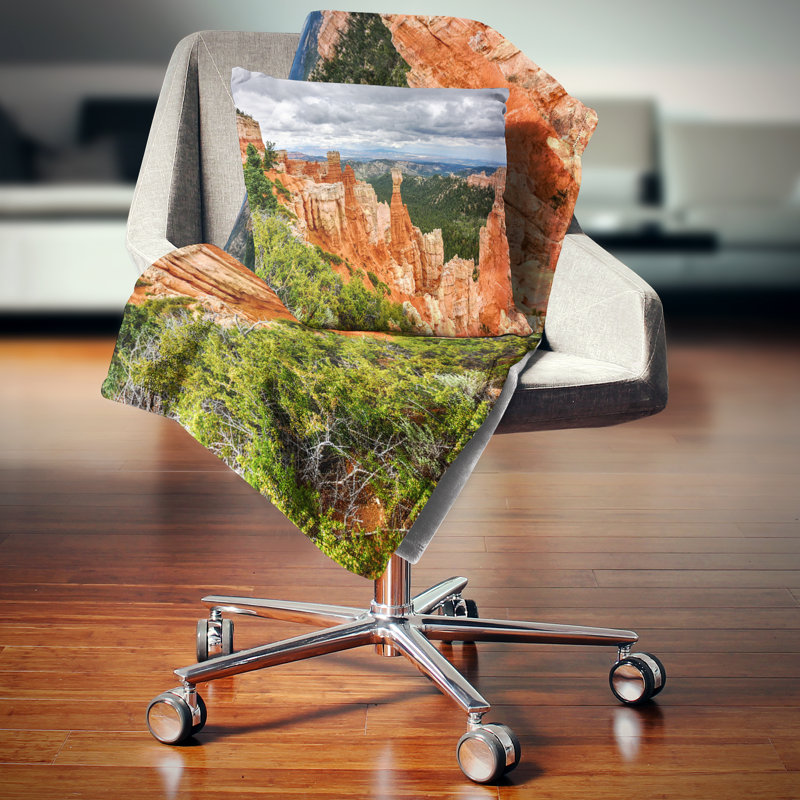 Coussin Bryce Canyon National Park, 16 po x 16 po, Coussin décoratif