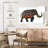 Floral Doodle Elephant-107470301