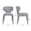 Chaise d'appoint moderne rembourrée en tissu-117873194