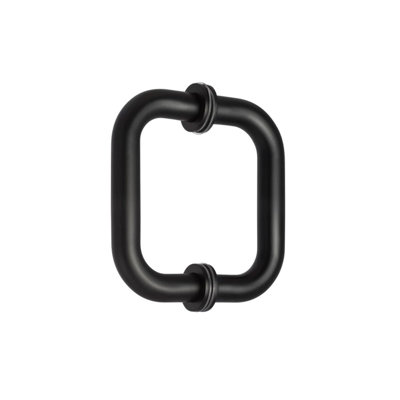 6" Back to Back Tubular 304 Stainless Steel Shower Door Pull for Frameless Shower Doors with Metal Washers