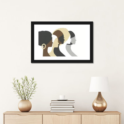 " Multicultural Women Profile " by LouLouArtStudio