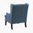 Keisha 29" Traditional Wingback Accent Chair with Textured Fabric Upholstery, Button-Tufted Back & Foam Cushioned Seat-1295296724