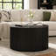 Table basse ronde à plateau relevable, table d'appoint moderne en bois cannelé avec rangement caché pour le salon-1528239541
