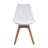 Fashank 19''W Modern Upholstered Transparent Dining Chairs with Solid Wood and Leather Cushions Seat-273245492