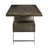 Rectangle Writing Desk with USB Port in Bronze Aluminum