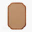  Miroir de coin décoratif en bois massif-22403230-22403231