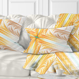 Fractal Cross Design - Abstract Printed Throw Pillow