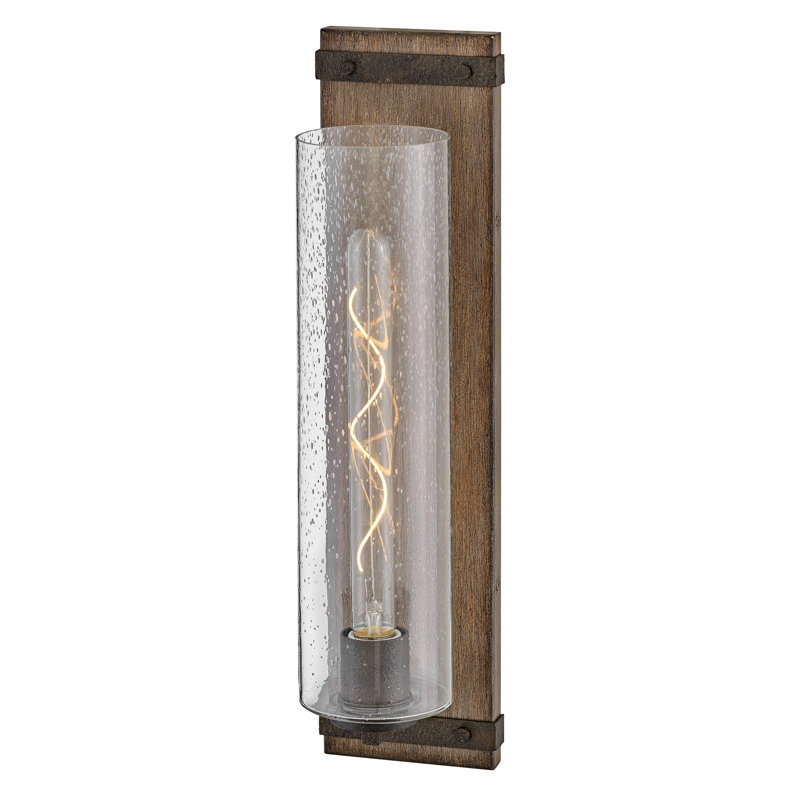 Sawyer 20" Single Light Tall Bath Vanity Farmhouse Sconce - LED Included, Sequoia