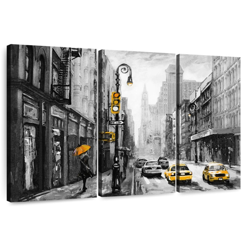 Sirci NYC - jaune pop, H 42 po x l 65 po