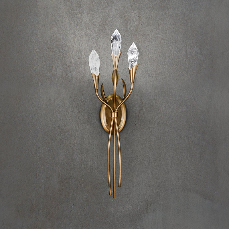 Secret Garden LED Armed Sconce, French Gold