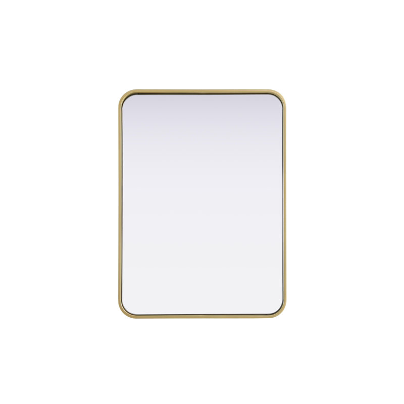 Erath Contour Metal Mirror, Brass, 30" x 22"