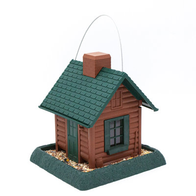 LOG CABIN BIRDFEEDER