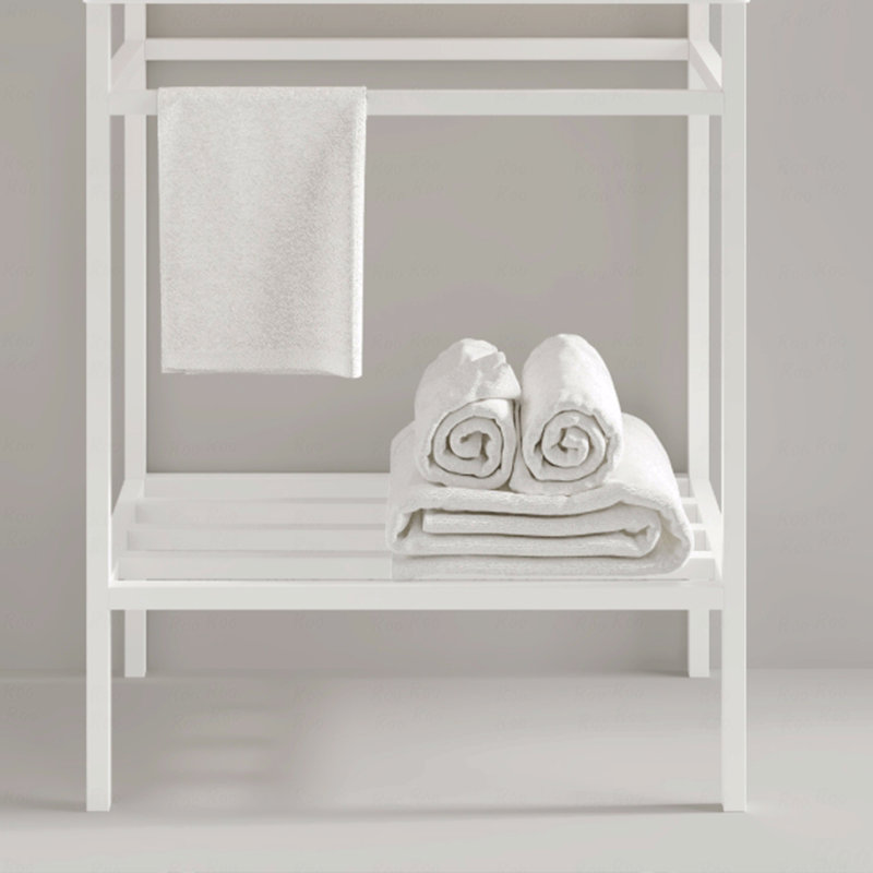 Étagère de salle de bain autoportante 24 po sans lavabo 24 po, blanc