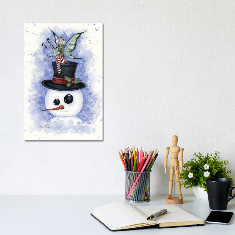 Frosty Friends by Amy Brown - Wrapped Canvas Painting, 20.32 cm H x 30.48 cm W