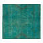 Tapis turc bleu fait à la main 5 x 12,8 pi pour le couloir