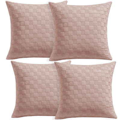 Aspire Homeware Embossed Square Velvet Cushion Covers