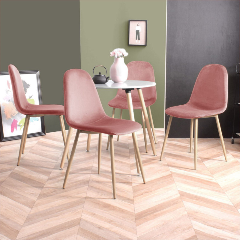 Chaises d'appoint Jaquita, Rose