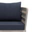 Chaise d'extérieur pour conversation - gris ardoise
